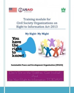 Training module for Civil Society Organizations on Right to Information Act-2013