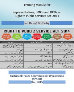 Training Module for Representatives, DMOs and DCOs on Right to Public Services Act-2014
