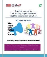 Training module for Civil Society Organizations on Right to Information Act-2013
